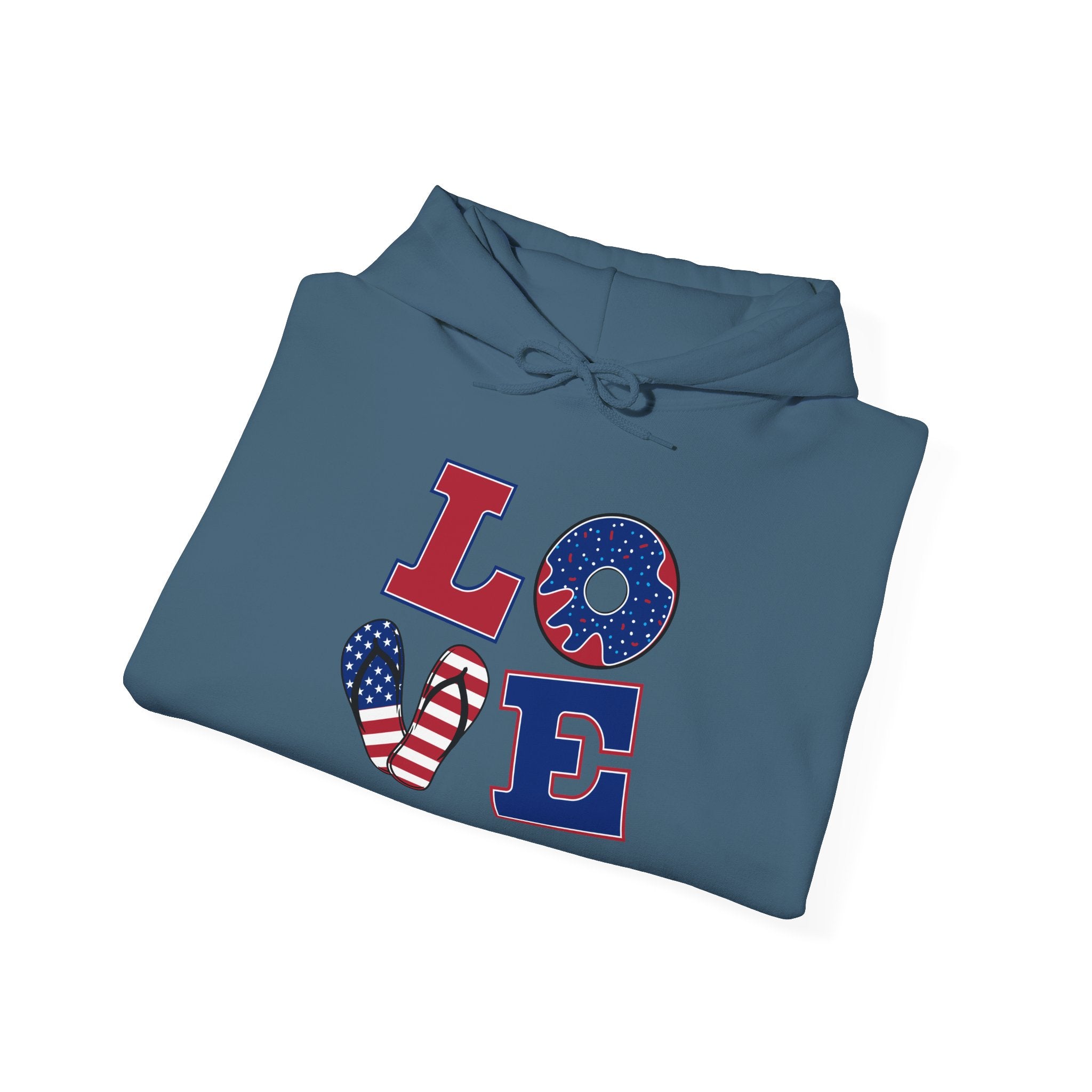 Unisex Heavy Blend™ Hooded Sweatshirt/ Love/USA
