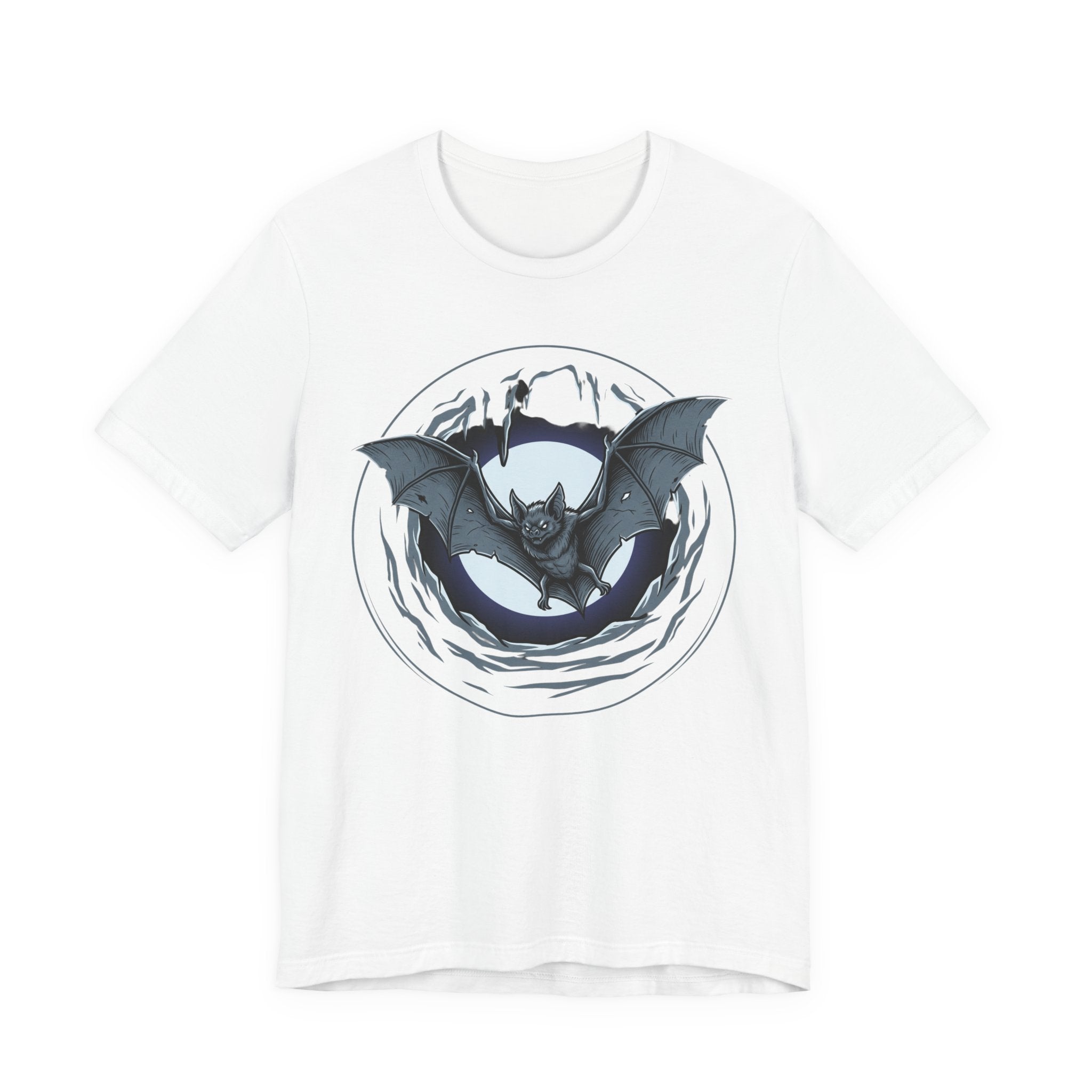 Unisex Jersey Short Sleeve Tee/ bat in a moon shine