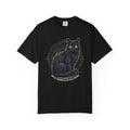 Hello Darkness My Old Friend black cat T-Shirt | Gothic Cat Tee