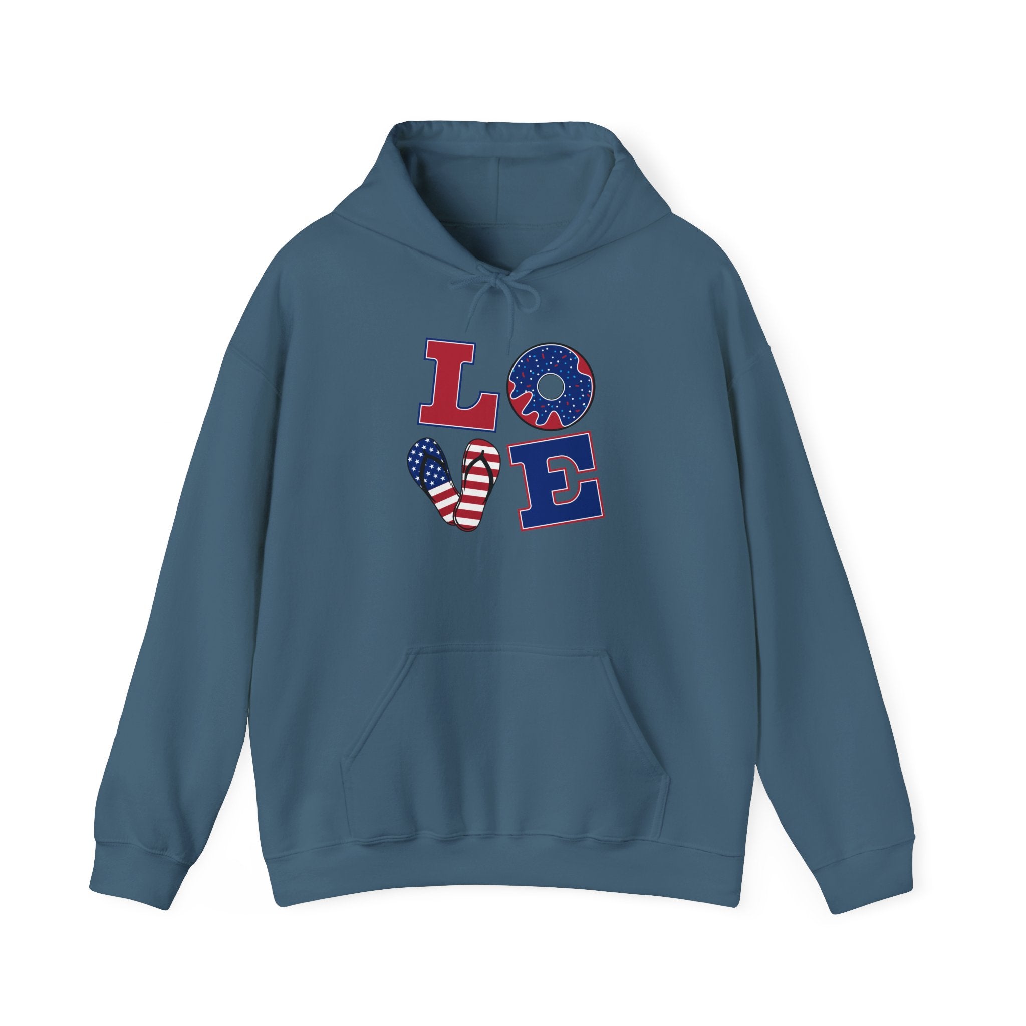 Unisex Heavy Blend™ Hooded Sweatshirt/ Love/USA
