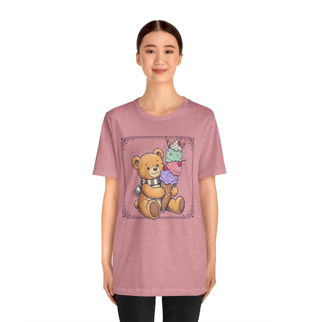 Unisex Jersey Short Sleeve Tee/Teddy/ Ice cream